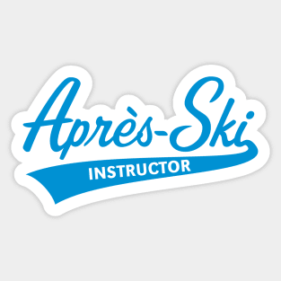 Après-Ski – Instructor (Lettering / Apres Ski / Blue) Sticker